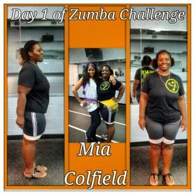 Me with the lovely energetic Zumba Chica Mia Colfield