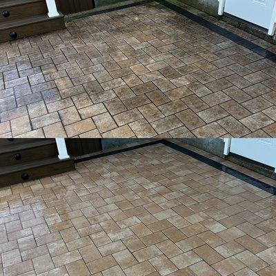 Paver soft wash