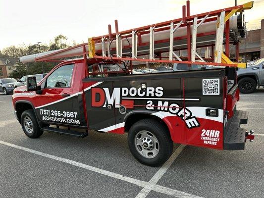 Our newest truck sporting our new logo.