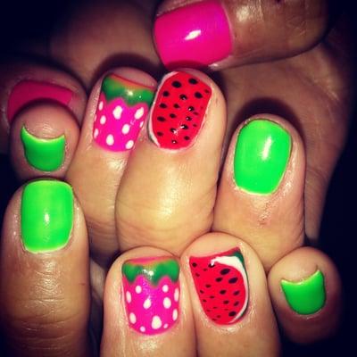 Cute fruity nails