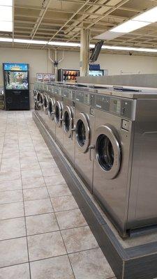 Clean washers and a clean floor