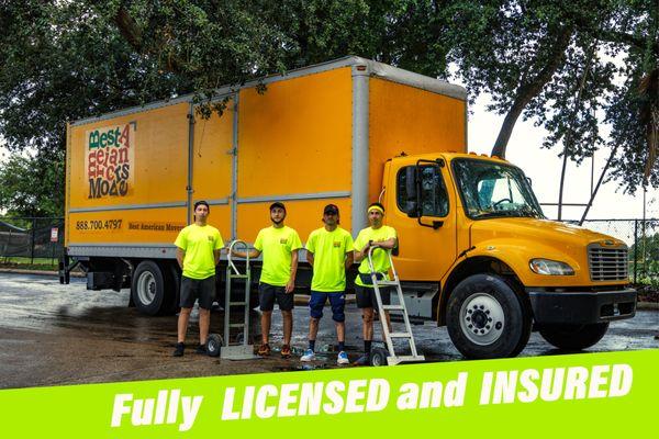 Crew of 4 professional movers ready for any task