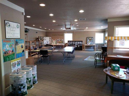 Inside the Interpretive Center.