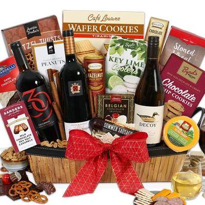 Holiday Celebrations Gourmet Wines Gift Basket