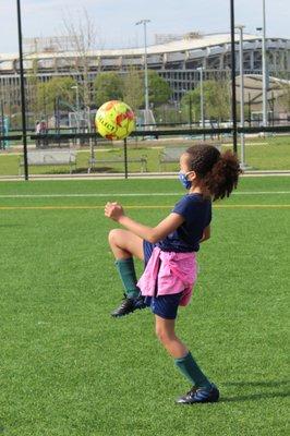 Girls-only travel soccer and summer camp options.