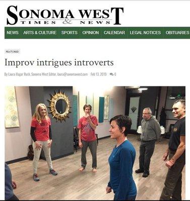 Article in Sonoma West Times & News