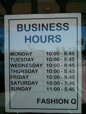 Business Hours