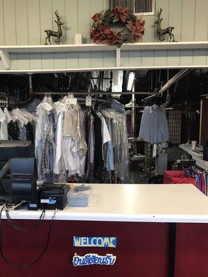 This is where we handle all your clothing needs and concerns and you can walk-in to drop-off and pick-up your clothes.