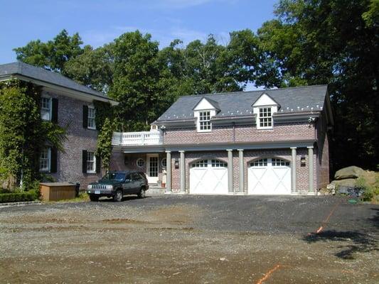 Greenwich residence after the new garage /mudroom/aupair room