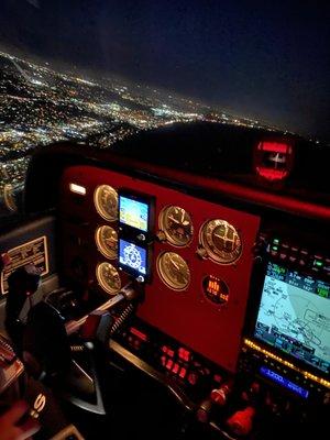 Part of your training will be night flying. Also a romantic flight for your loved ones. Call us to schedule it...They will never forget it