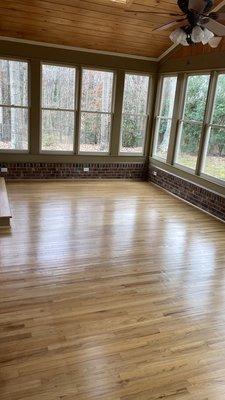 Revitalized and gorgeous wooden floors