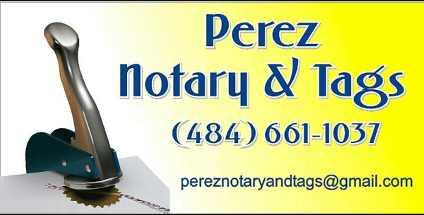 Perez Notary & Tags