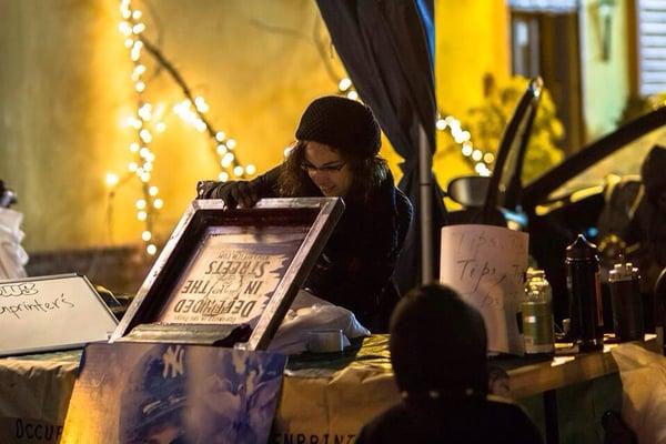 Occupy Wall Street Screenprinters