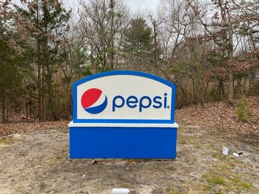 New Monument sign for Pepsi in Mays Landing