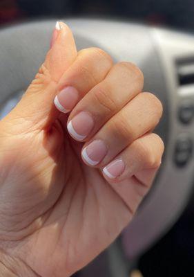 Gel French manicure