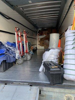 Moving company preloaded their own stuff on the truck - stuff pictured is all twors