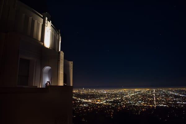 Engagement Session. Griffith Observatory. Los Angeles, CA. Copyright Jessica Elizabeth Photographers 2014.