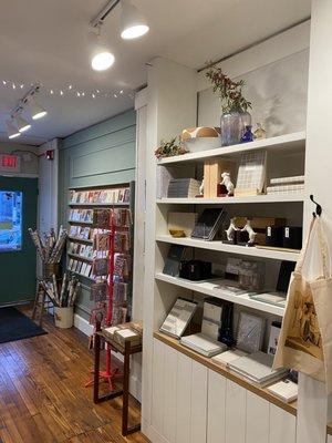 Inside the shop, lots of cute cards, stationary, and more