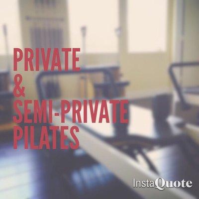 For those who want individualized attention & private space to practice the art of Pilates.