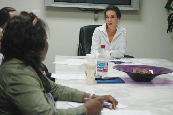 Cynthia Braden and participants in Monday workshop.