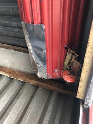 "Repaired" door