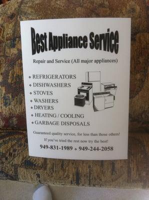 Best Appliance Service