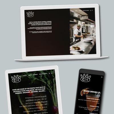 ninebar designed and developed a beautiful site for Cucina 24.