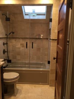 Our new shower doors installed by ABC Shower Door ...Highly recommended!