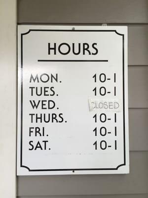 Store hours