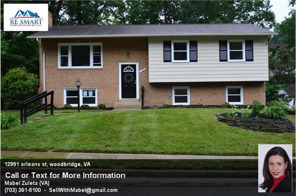 Lake Ridge, VA 22192
 4BR 3BA, Renovated top to bottom!
 For Sale
 http://www.resmarthomes.com/listings/default/1/1421378353