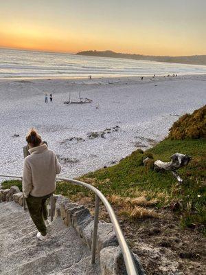 Just steps away from Carmel Beach