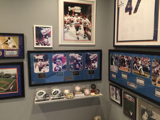 Some of our sports memorabilia