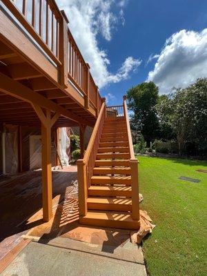 Deck work  Staining