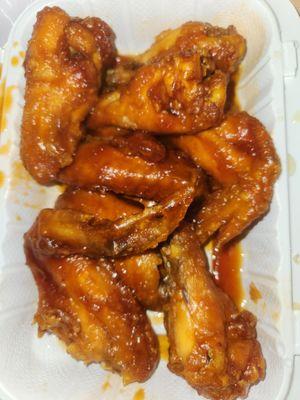 Honey wings. Good.