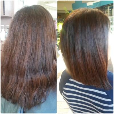 This cut was so much fun to do. The client wanted something healthy, easy to manage and style.
 #lakewood #hairstylist