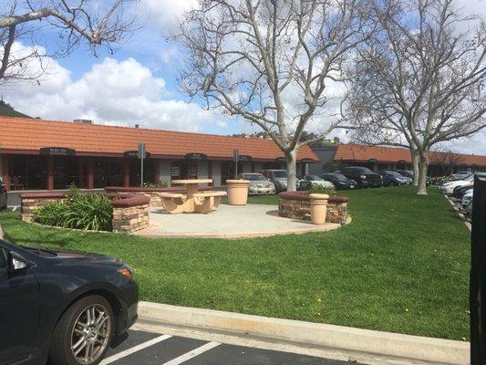 Three Flags Courtyard area. Great small business Laguna Niguel location