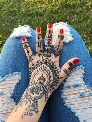 Jagua henna stain