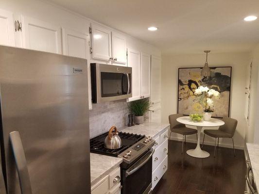 freshly painted kitchen