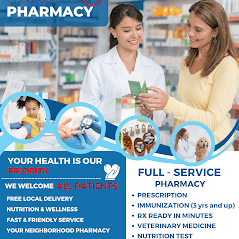 New Pharmacy, Better Health!
Come meet your pharmacist for $15 dollar store credit! Bring a friend for twice the reward!