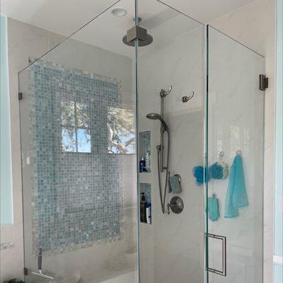 Master shower glass still looks good from 2015 install.