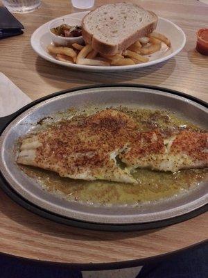 Lemon pepper broiled fish