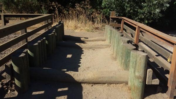 Ohhhhh.. Now I get it. It's like as cattle guard, but with logs!