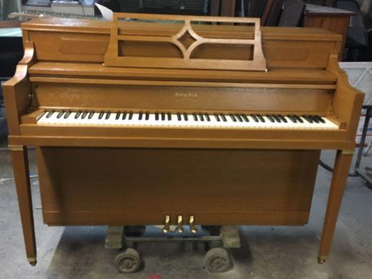 Refinished Spinet Piano