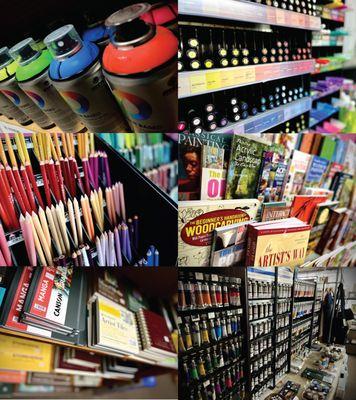 Full line of FINE ART SUPPLIES