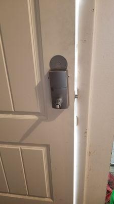 Missing doorknob in laundry room