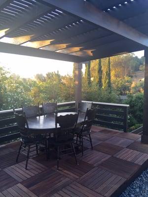 Beautiful Pergola built by Roofener & Son Construction