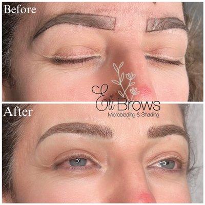 Microblading and shading