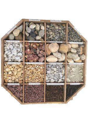 Our selection of decorative stone.