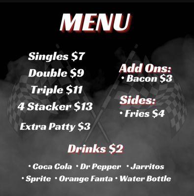 This is our menu for those who want to customize there order‼