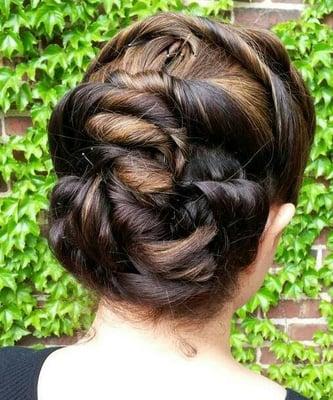 Updo style done by Julia Guerrero